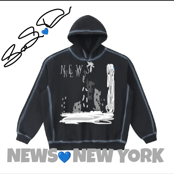 Faded Journey. NEWS💙 NEW YORK 📰. Sunfaded Edge Fleece Hoodie
